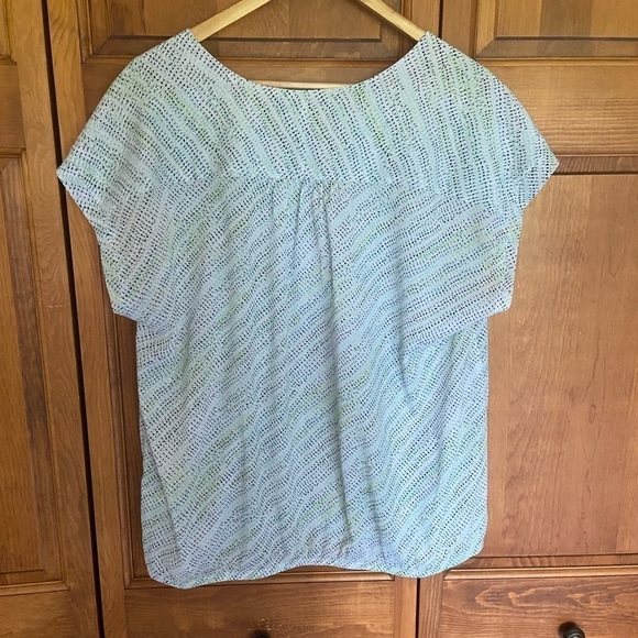 LIGHT weight colorful v neck blouse xl - Picture 3 of 4